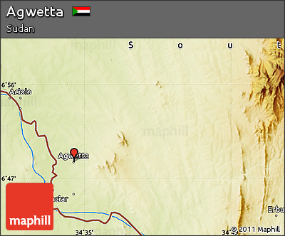 Physical Map of Agwetta