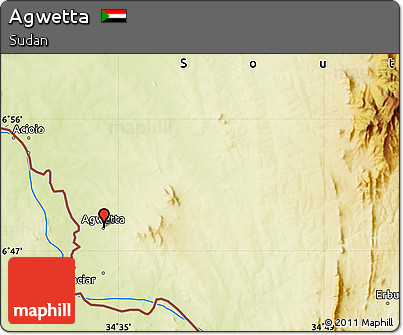Physical Map of Agwetta