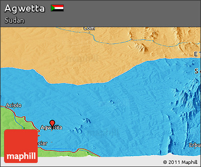 Political Panoramic Map of Agwetta