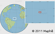 Savanna Style Location Map of the area around 6° 59' 36" N, 38° 10' 29" W