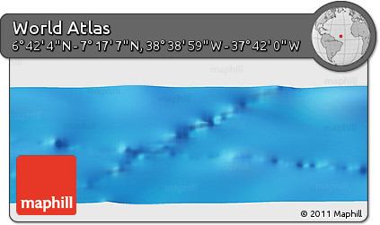 Physical Panoramic Map of the Area around 6° 59' 36" N, 38° 10' 29" W