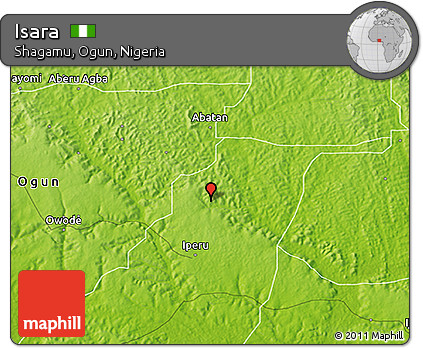 Physical 3D Map of Isara