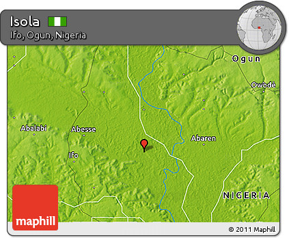 Physical 3D Map of Isola