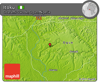 Physical 3D Map of Itoku