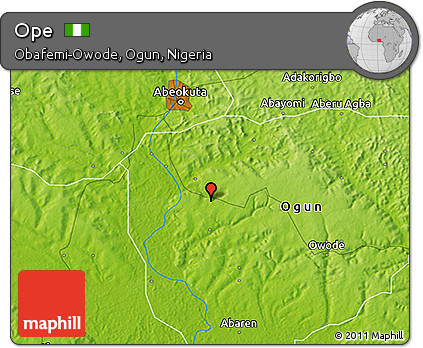 Physical 3D Map of Ope