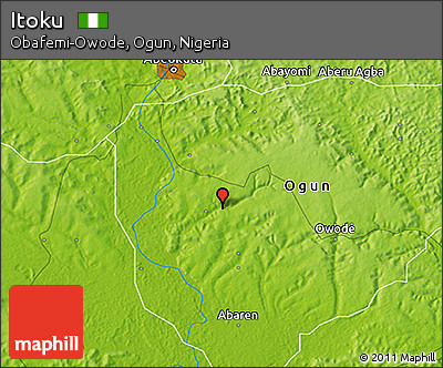 Physical 3D Map of Itoku