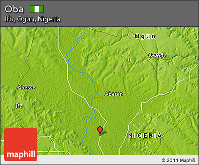 Physical 3D Map of Oba