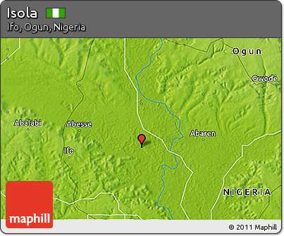 Physical 3D Map of Isola