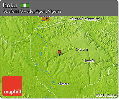 Physical 3D Map of Itoku