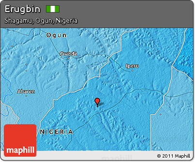 Political 3D Map of Erugbin