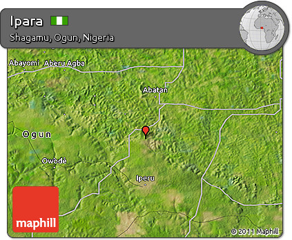 Satellite 3D Map of Ipara