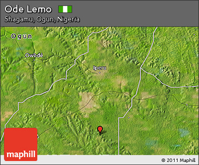 Satellite 3D Map of Ode Lemo