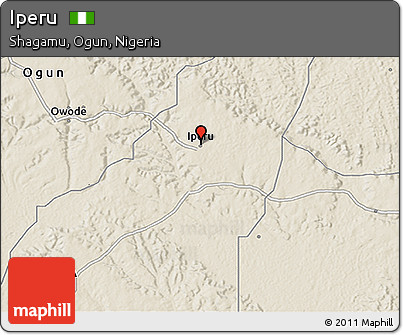 Shaded Relief 3D Map of Iperu
