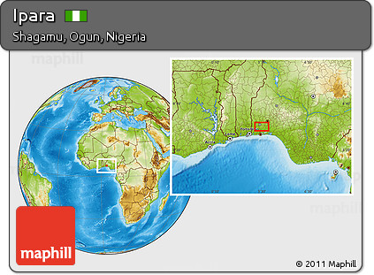 Physical Location Map of Ipara