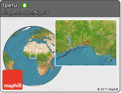 Satellite Location Map of Iperu