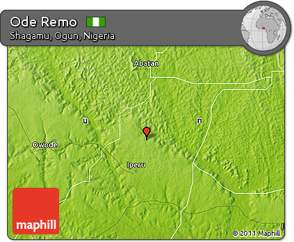 Physical Map of Ode Remo