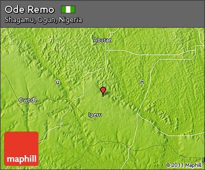 Physical Map of Ode Remo