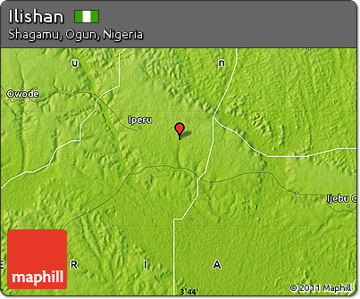 Physical Map of Ilishan