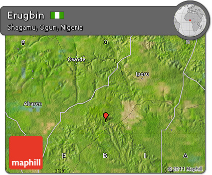 Satellite Map of Erugbin