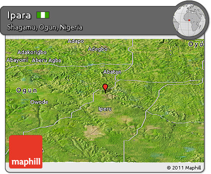 Satellite Panoramic Map of Ipara