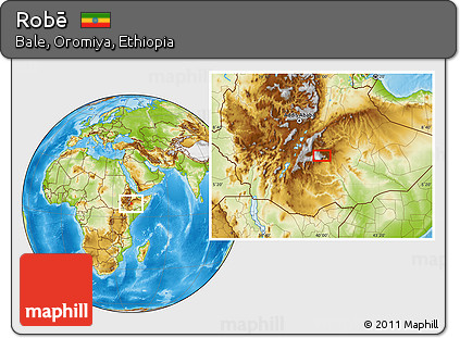 Physical Location Map of Robē