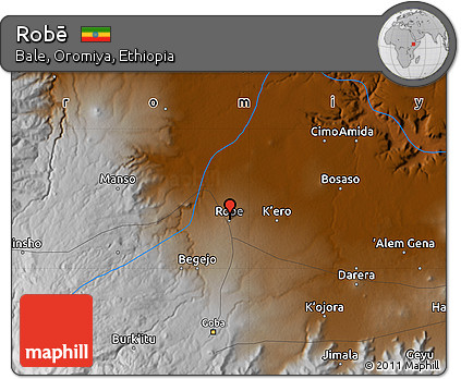 Physical Map of Robē