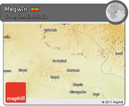 Physical Panoramic Map of Megwīn