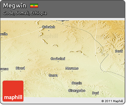 Physical Panoramic Map of Megwīn
