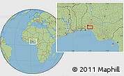 Savanna Style Location Map of Ketuketu