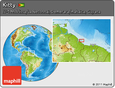 Physical Location Map of Kitty
