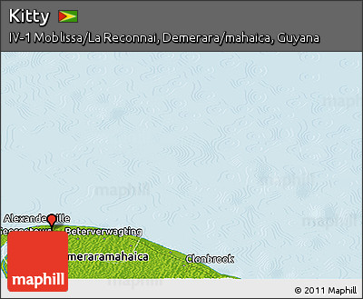 Physical Panoramic Map of Kitty