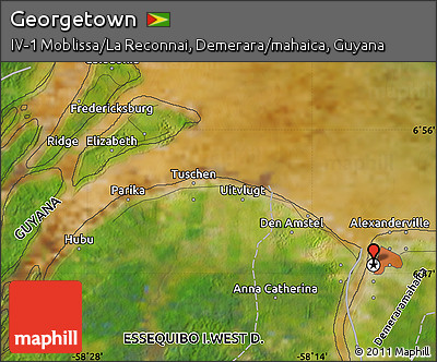 Satellite Map of Georgetown