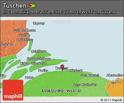 Political Panoramic Map of Tuschen