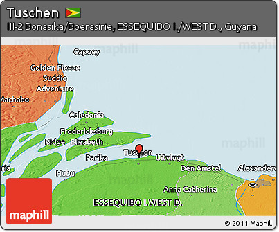 Political Panoramic Map of Tuschen