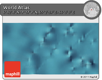 Satellite 3D Map of the Area around 6° 59' 36" N, 65° 31' 30" E