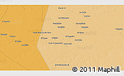 Political 3D Map of the area around 6° 59' 36" N, 67° 55' 30" W