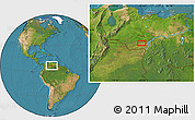 Satellite Location Map of the area around 6° 59' 36" N, 67° 55' 30" W