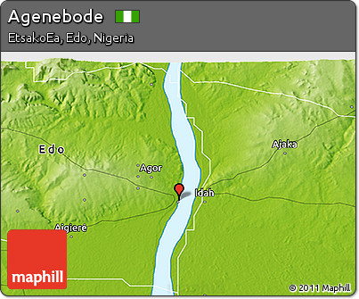 Physical 3D Map of Agenebode