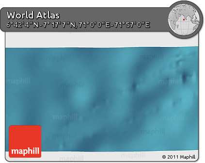 Satellite 3D Map of the Area around 6° 59' 36" N, 71° 28' 29" E