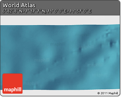 Satellite 3D Map of the Area around 6° 59' 36" N, 71° 28' 29" E