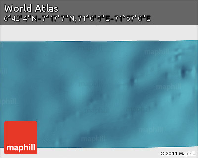 Satellite 3D Map of the Area around 6° 59' 36" N, 71° 28' 29" E