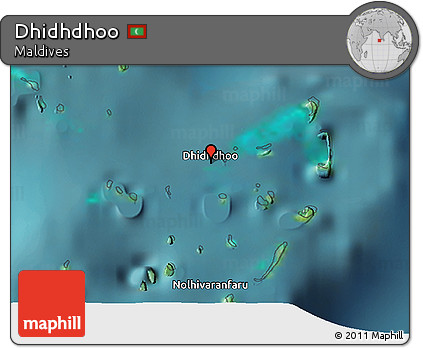 Satellite 3D Map of Dhidhdhoo