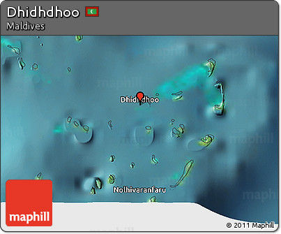 Satellite 3D Map of Dhidhdhoo