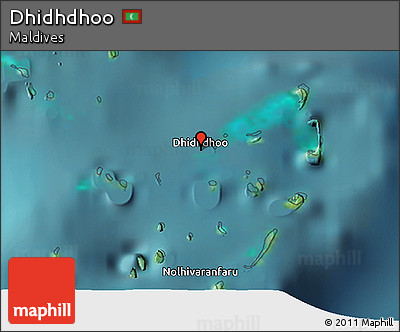 Satellite 3D Map of Dhidhdhoo