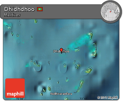 Satellite Map of Dhidhdhoo