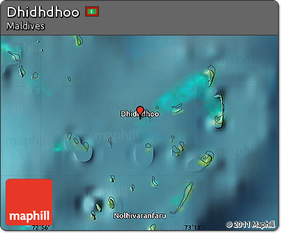Satellite Map of Dhidhdhoo