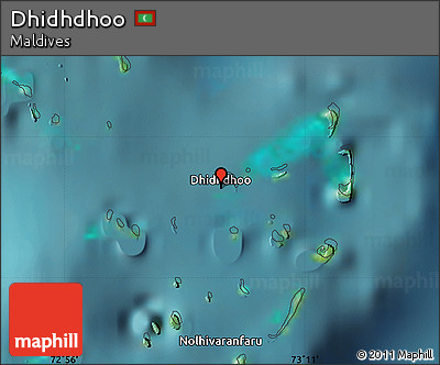 Satellite Map of Dhidhdhoo