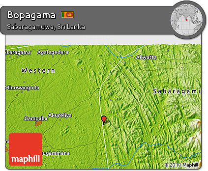 Physical 3D Map of Bopagama