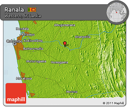Physical 3D Map of Ranala