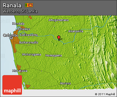 Physical 3D Map of Ranala